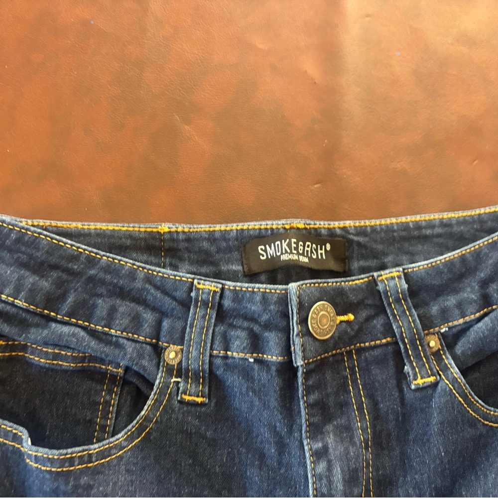 High Rise Blue Jeans